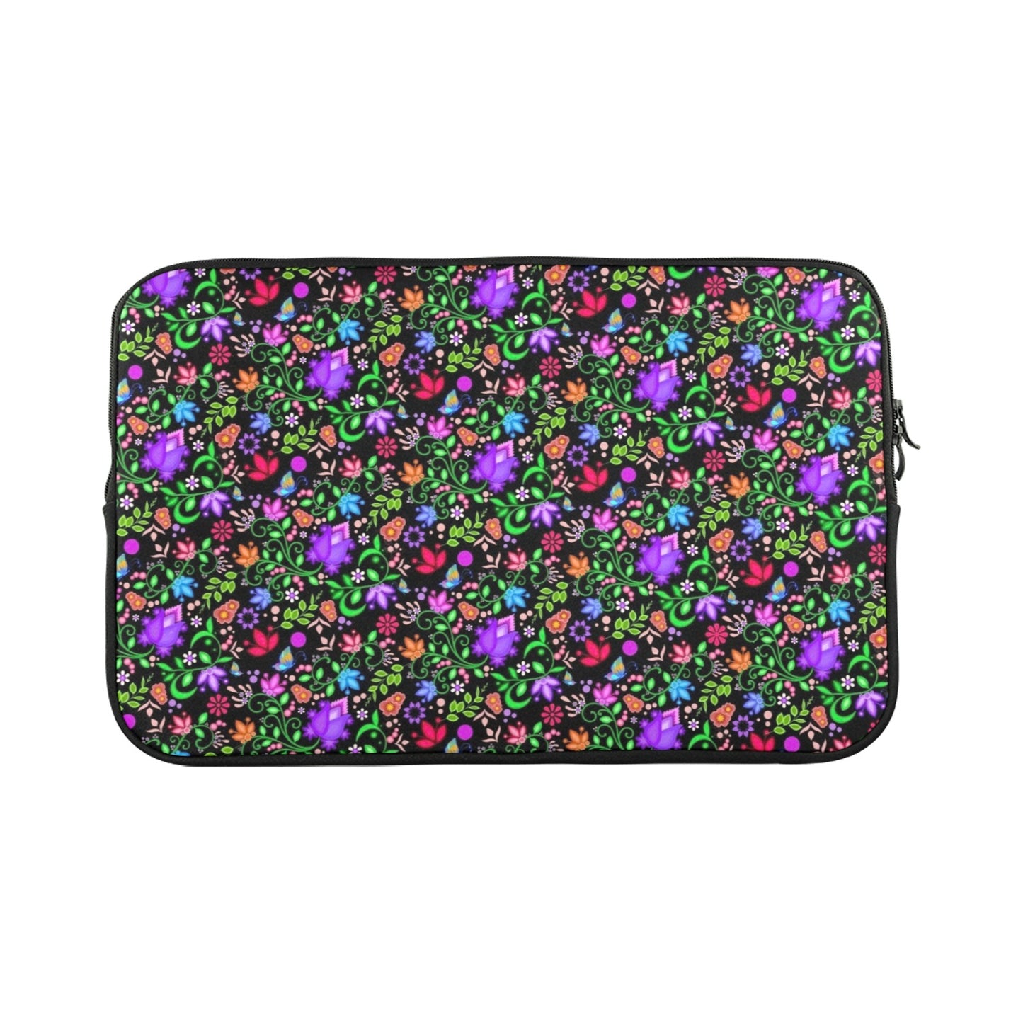Mac Book Pro Sleeve All Over Floral Black