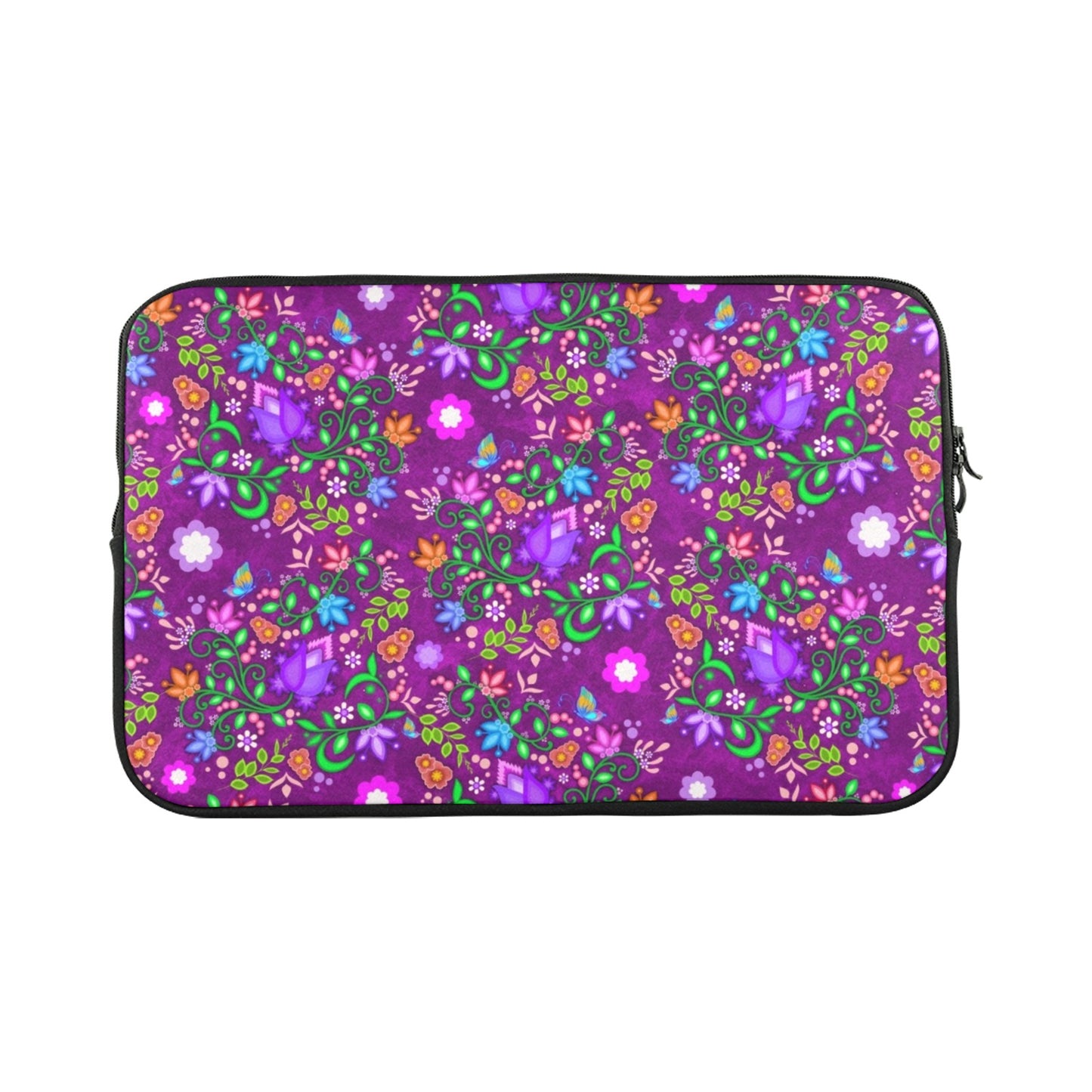 Mac Book Pro Sleeve All Over Floral Purple