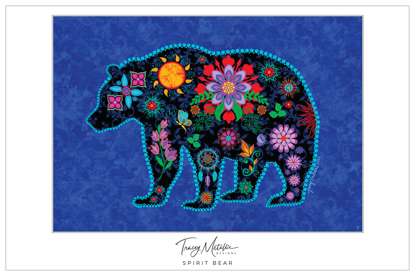 Blue Spirit Bear Print