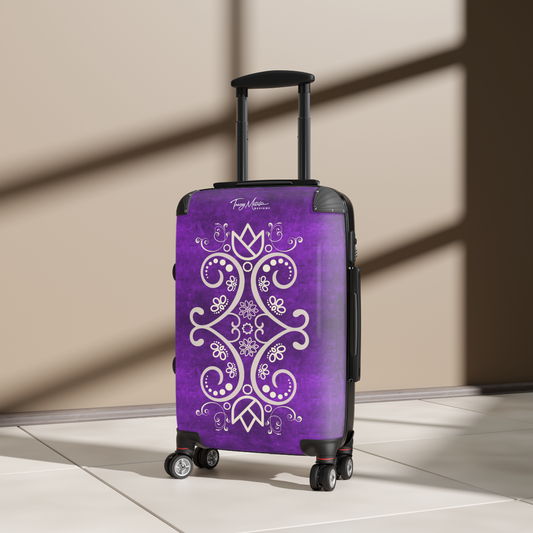 Carry On Luggage Motif Purple