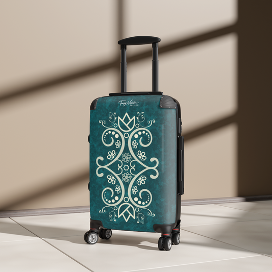 Carry On Luggage Motif Teal